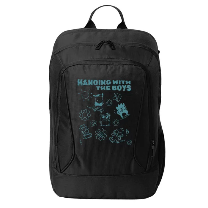 Hapidanbui Hanging With The Skateboarding Funny Gift City Backpack