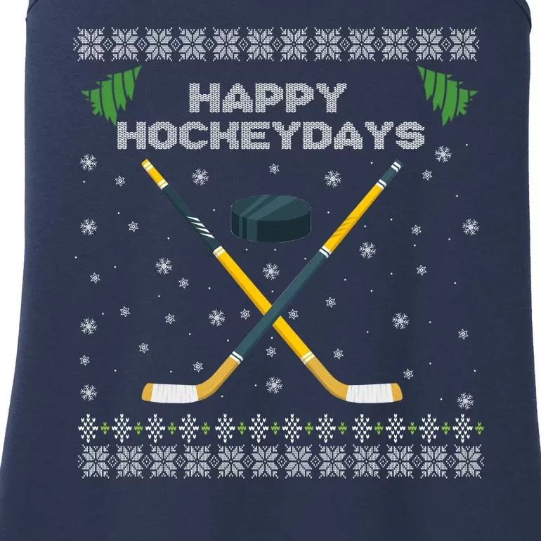 Happy Hockeydays Xmas For Lovers Ladies Essential Tank