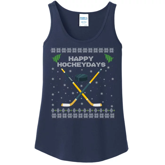 Happy Hockeydays Xmas For Lovers Ladies Essential Tank