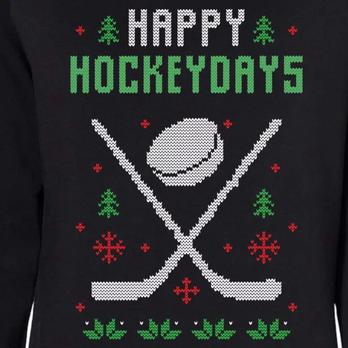 Happy Hockeydays Xmas For Lovers Womens California Wash Sweatshirt