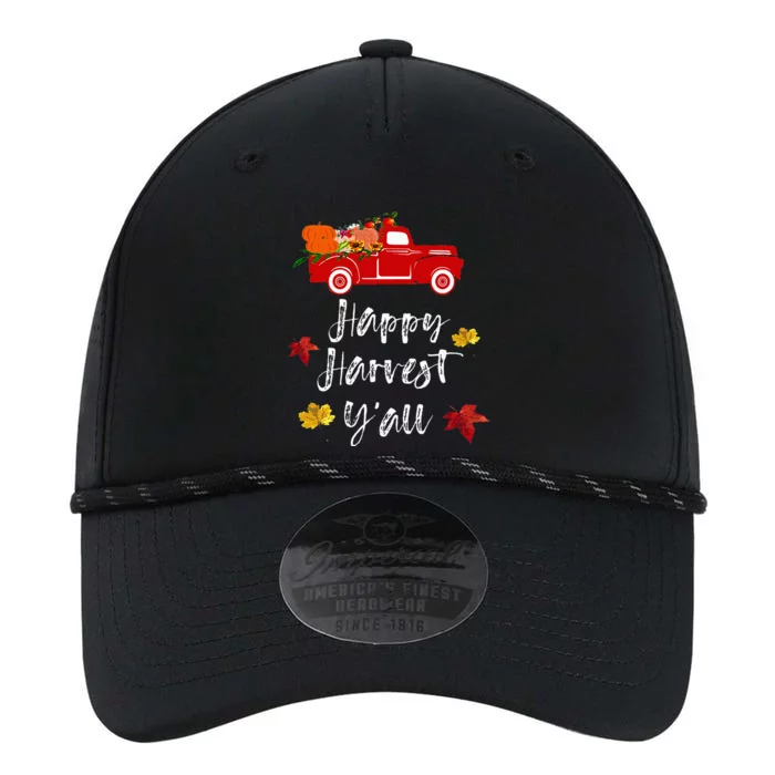 Happy Harvest Y'all red truck Fall Season Gift Performance The Dyno Cap