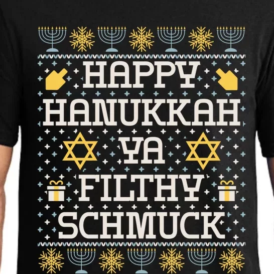 Happy Hanukkah Ya Filthy Schmuck, Funny Hanukkah Idea Pajama Set