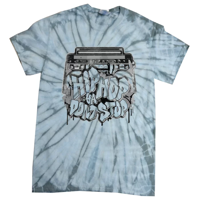 Hip Hop Ya Dont Stop Old School 80s 90s Boombox Tie-Dye T-Shirt