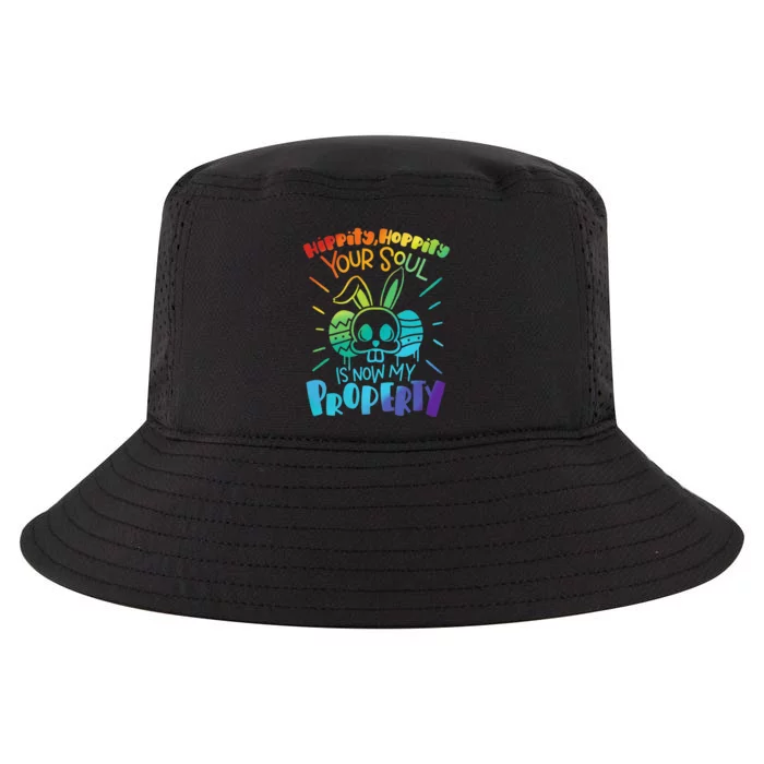 Hippity Hoppity your soul is now my property Funny Easter Cool Comfort Performance Bucket Hat