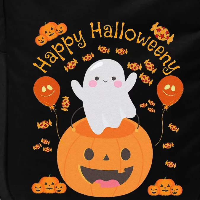 Happy Halloween Y Cute And Costume As A Ghost Impact Tech Backpack