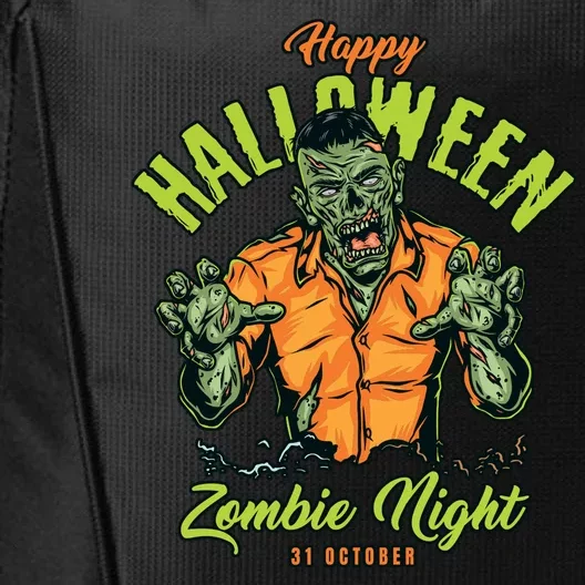 Happy Halloween Zombie Night City Backpack