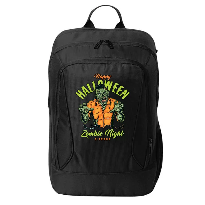 Happy Halloween Zombie Night City Backpack