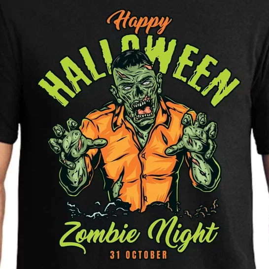 Happy Halloween Zombie Night Pajama Set