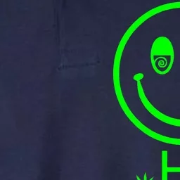 Hi Smiley Face Weed Softstyle Adult Sport Polo