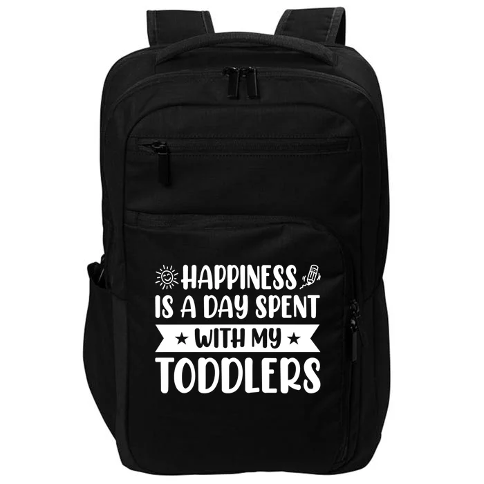 Happiness Is A Day Spent With My Sitter Daycare Gift Impact Tech Backpack