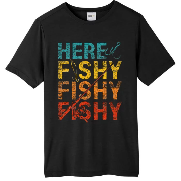 Happiness is A Big Fish And A Witness Fishing ChromaSoft Performance T-Shirt