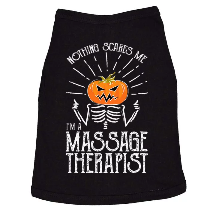 Halloween I'm A Massage Therapist Massage Therapy Doggie Tank