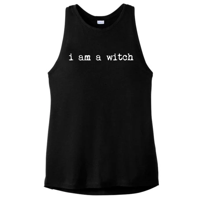 Halloween I Am A Witch Funny Outfit Gift Ladies Tri-Blend Wicking Tank