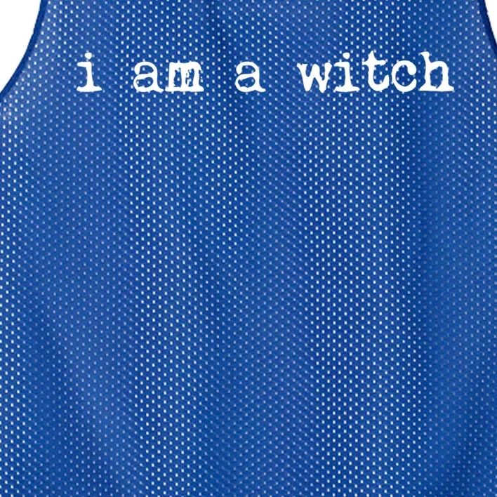 Halloween I Am A Witch Funny Outfit Gift Mesh Reversible Basketball Jersey Tank