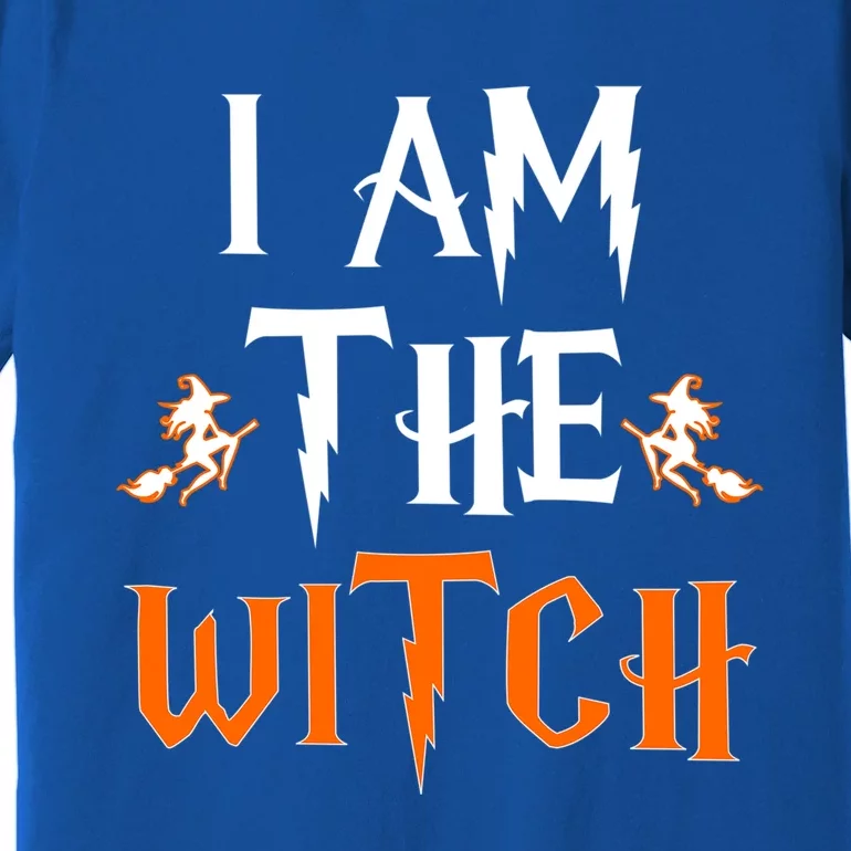 Halloween I Am The Witch Lazy Witch Costume Cute Gift Premium T-Shirt