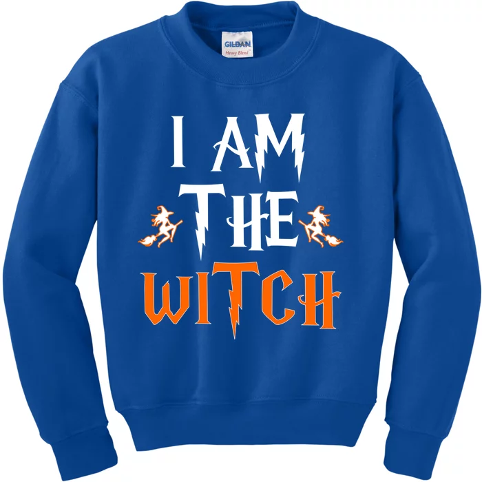 Halloween I Am The Witch Lazy Witch Costume Cute Gift Kids Sweatshirt