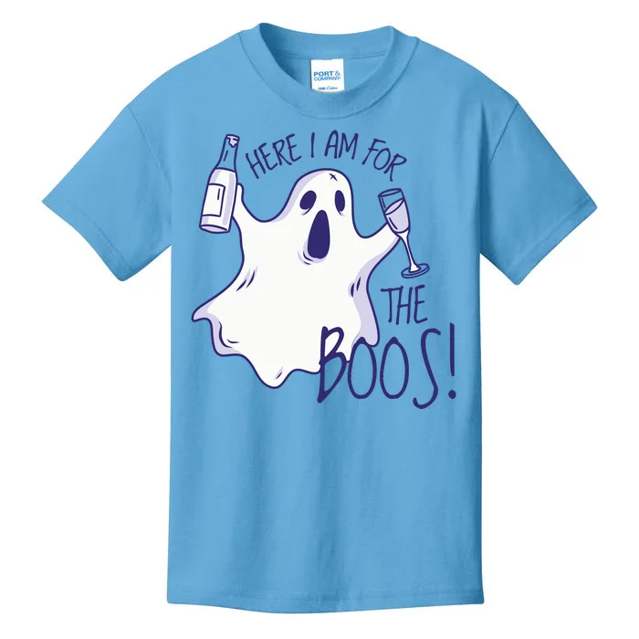 Here I Am For The Boos Funny Ghost Kids T-Shirt