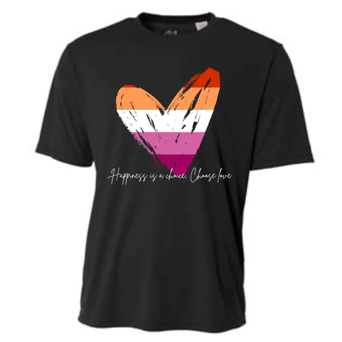 Happiness Is A Choice Choose Love Gift Cooling Performance Crew T-Shirt