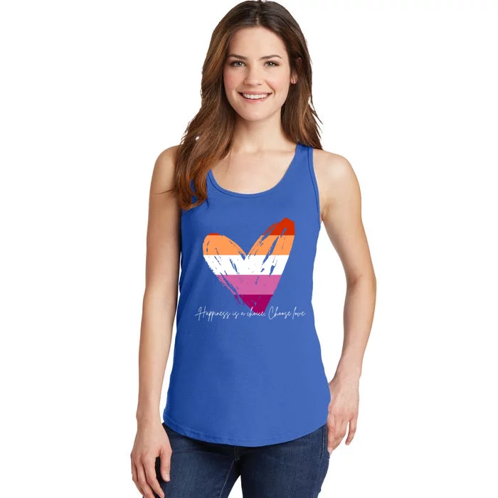 Happiness Is A Choice Choose Love Gift Ladies Essential Tank