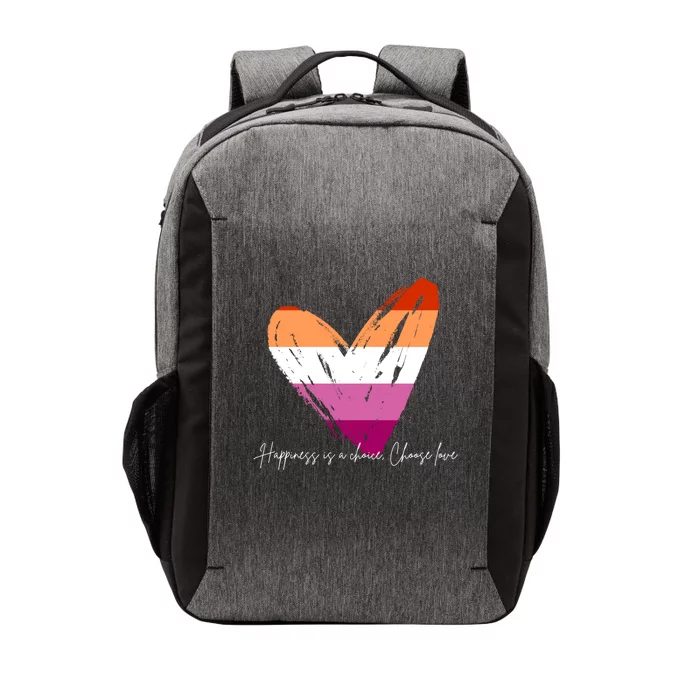 Happiness Is A Choice Choose Love Gift Vector Backpack