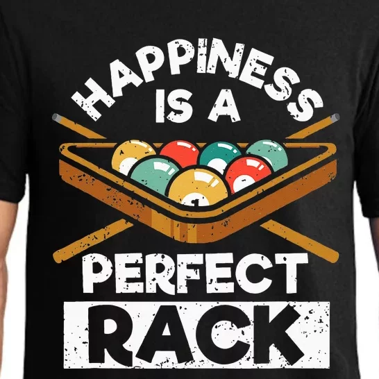 Happiness Is A Perfect Rack Funny Pool Billiard Player Pajama Set