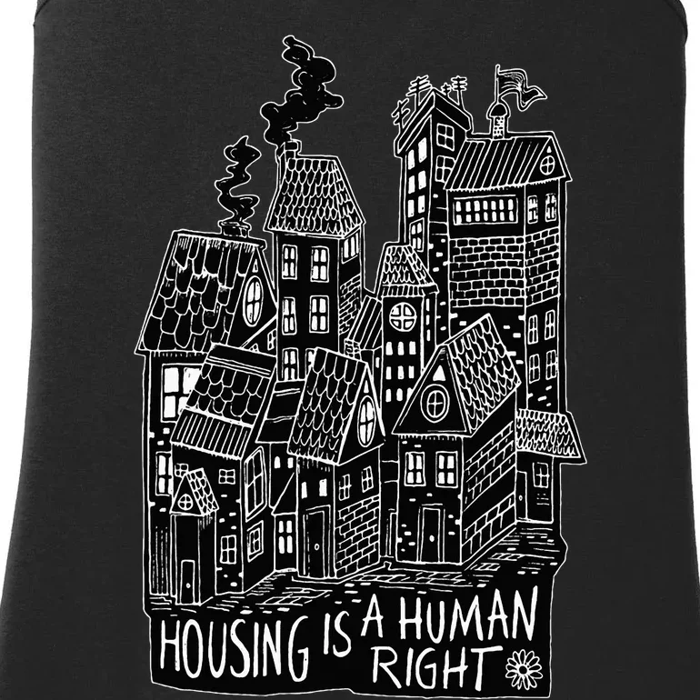 Housing Is A Human Right Poverty Cancel Rent Stop Evictions Ladies Essential Tank