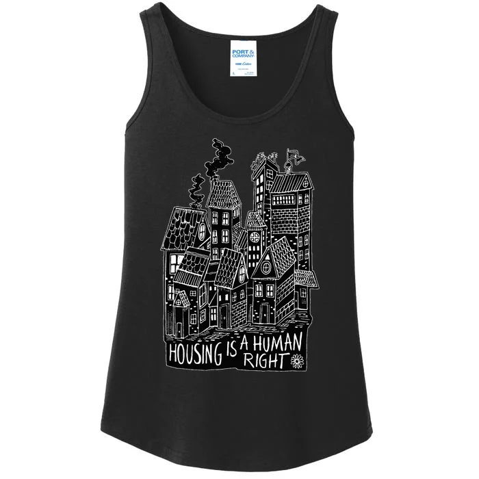 Housing Is A Human Right Poverty Cancel Rent Stop Evictions Ladies Essential Tank