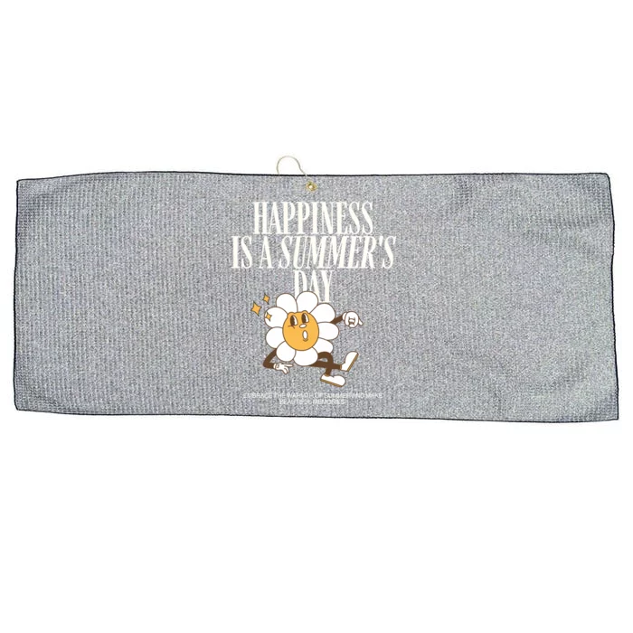 Happiness Is A Summers Day Make Memories Under Sun Gift Large Microfiber Waffle Golf Towel