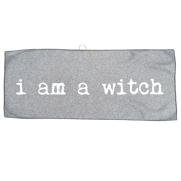 Halloween I Am A Witch Great Gift Large Microfiber Waffle Golf Towel