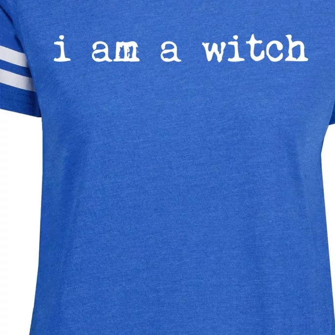 Halloween I Am A Witch Great Gift Enza Ladies Jersey Football T-Shirt