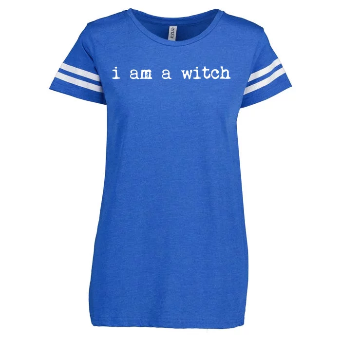 Halloween I Am A Witch Great Gift Enza Ladies Jersey Football T-Shirt