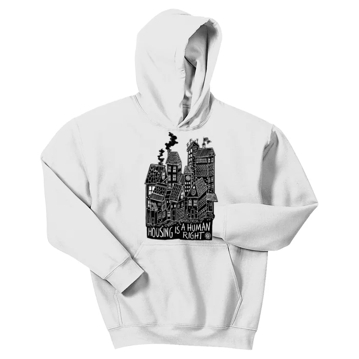 Housing Is A Human Right Poverty Cancel Rent Stop Evictions Kids Hoodie