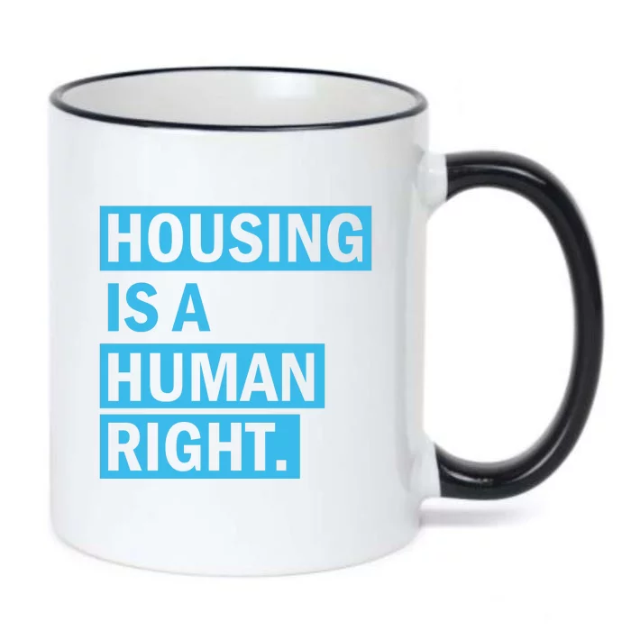 Housing Is A Human Right Black Color Changing Mug