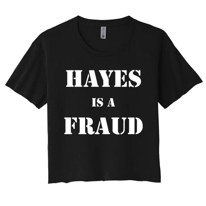 Hayes Is A Fraud Women's Crop Top Tee