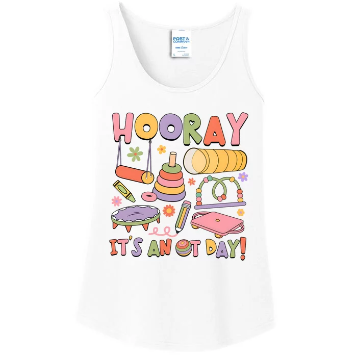 Hooray Its An OT Day Occupational Therapy Ladies Essential Tank