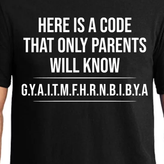 Here Is A Code That Only Parents Will Know Funny Letter Pajama Set