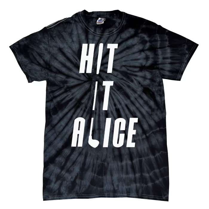 Hit It Alice Golf I Love Golfing Club Tie-Dye T-Shirt