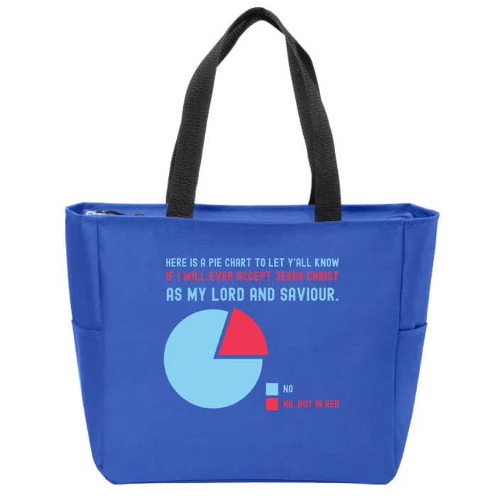 Here Is A Pie Chart Gift Zip Tote Bag