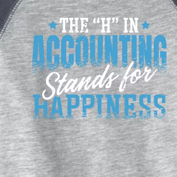 H In Accounting Stands For Happiness Accountant Accounting Toddler Fine Jersey T-Shirt