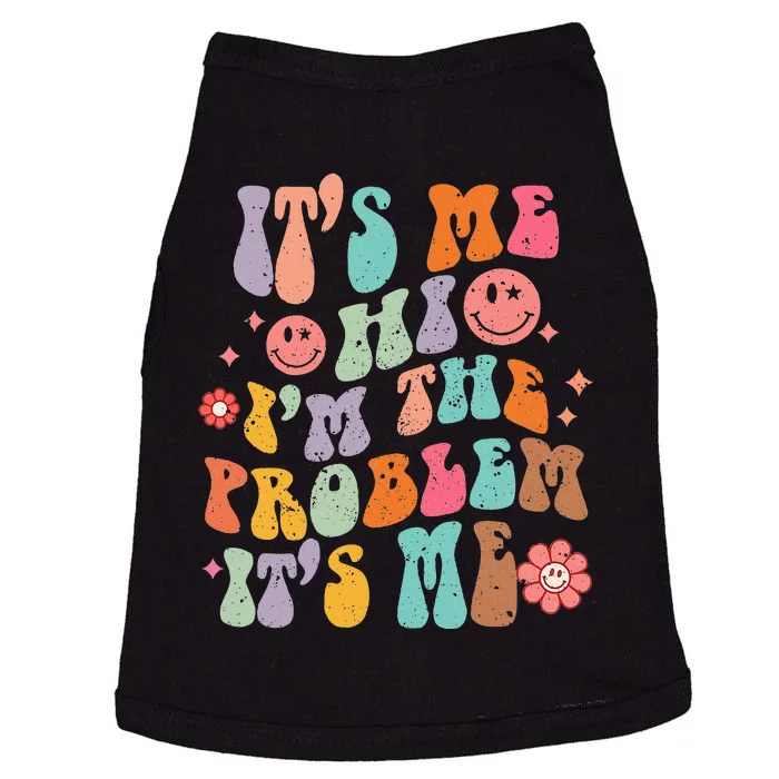 Hi I'm A Problem It's Me Retro Groovy Funny Sarcasm Humor Doggie Tank