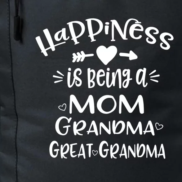 Happiness Is Being A Mom Grandma Great Grandma Cool Gift Daily Commute Backpack