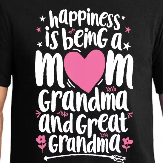 Happiness Is Being A Mom Great Grandma Wo Mother Pajama Set