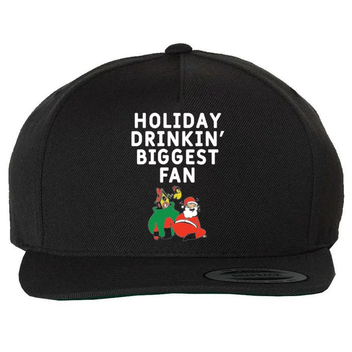 Holiday In' Biggest Fan Funny Xmas Ing Party Fan Funny Gift Wool Snapback Cap