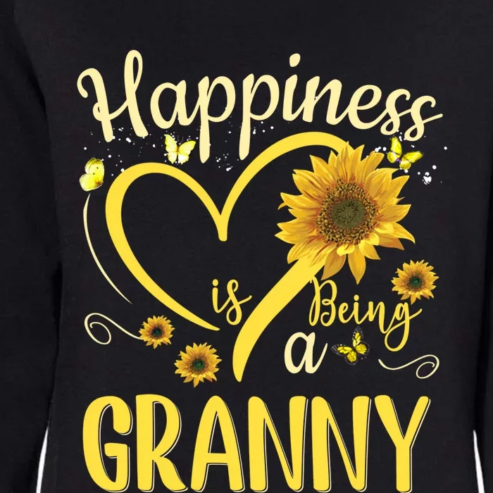 Happiness Is Being A Granny Sunflower Mother's Day Gift Cool Gift Womens California Wash Sweatshirt