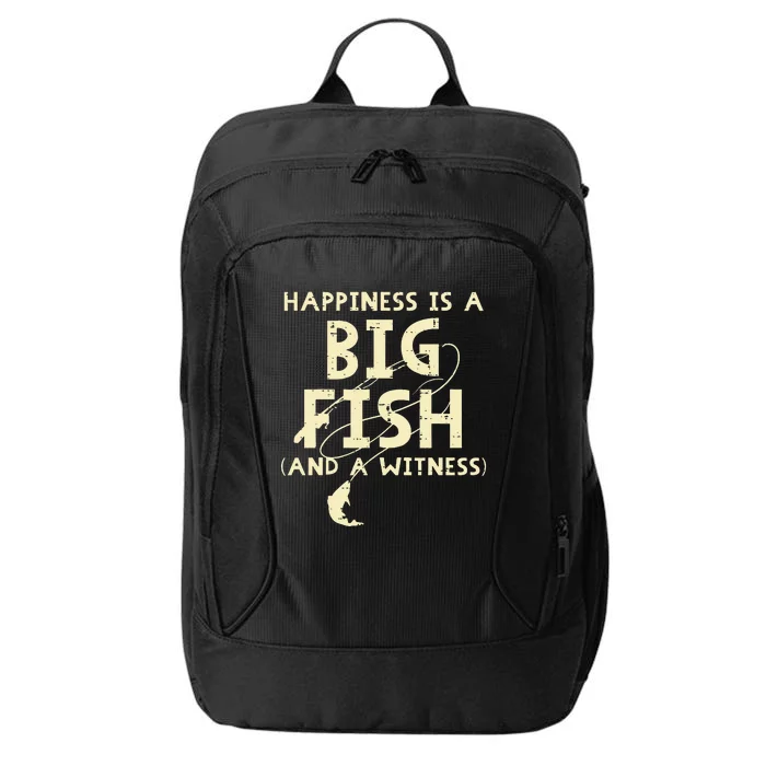 Happiness Is Big Fish Witness Fishing City Backpack