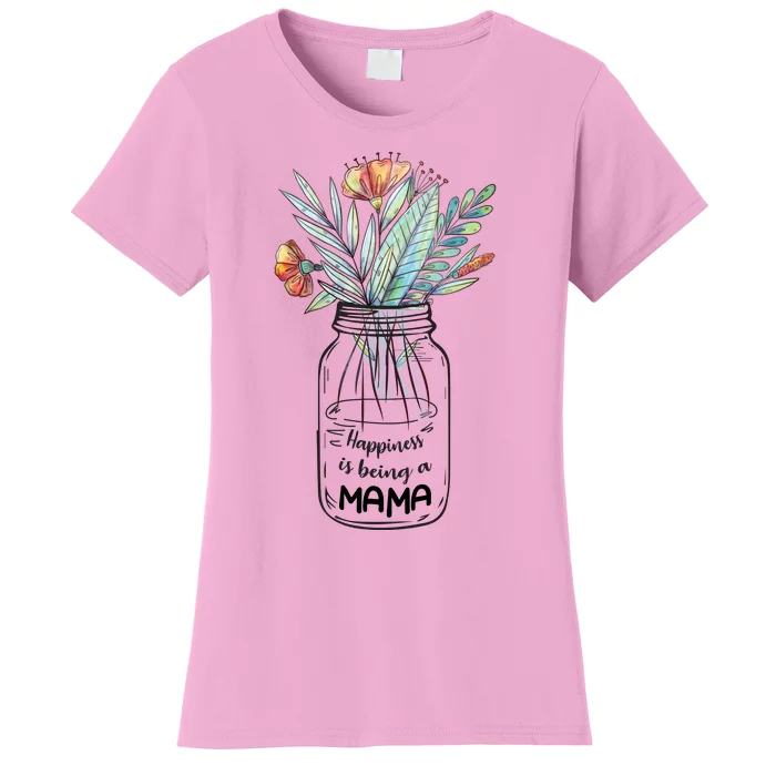 Happiness Is Being A Mama Flower Women's T-Shirt