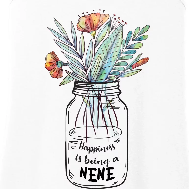 Happiness Is Being A Nene Floral Ladies Essential Tank