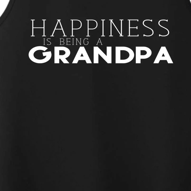 Happiness Is Being A Grandpa Papa Family Gift Performance Tank