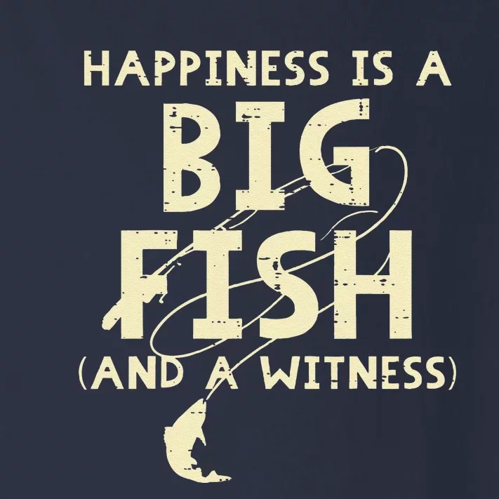 Happiness Is Big Fish Witness Fishing Funny Toddler Long Sleeve Shirt