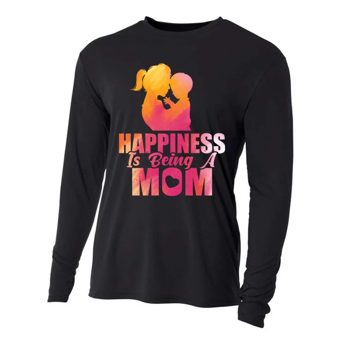 Happiness Is Being A Mom T Cooling Performance Long Sleeve Crew